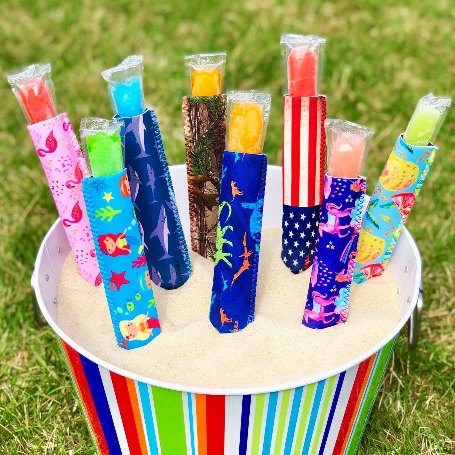 Customized Production of Popsicle Sleeves for Freezing Pop/Ice Pop Insulated Neoprene Children's Popsicle Bags