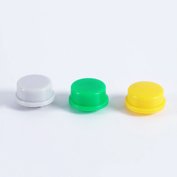 ABS round touch switch key cap A24 button with 12*12*7.3 square touch switch convex flat cap