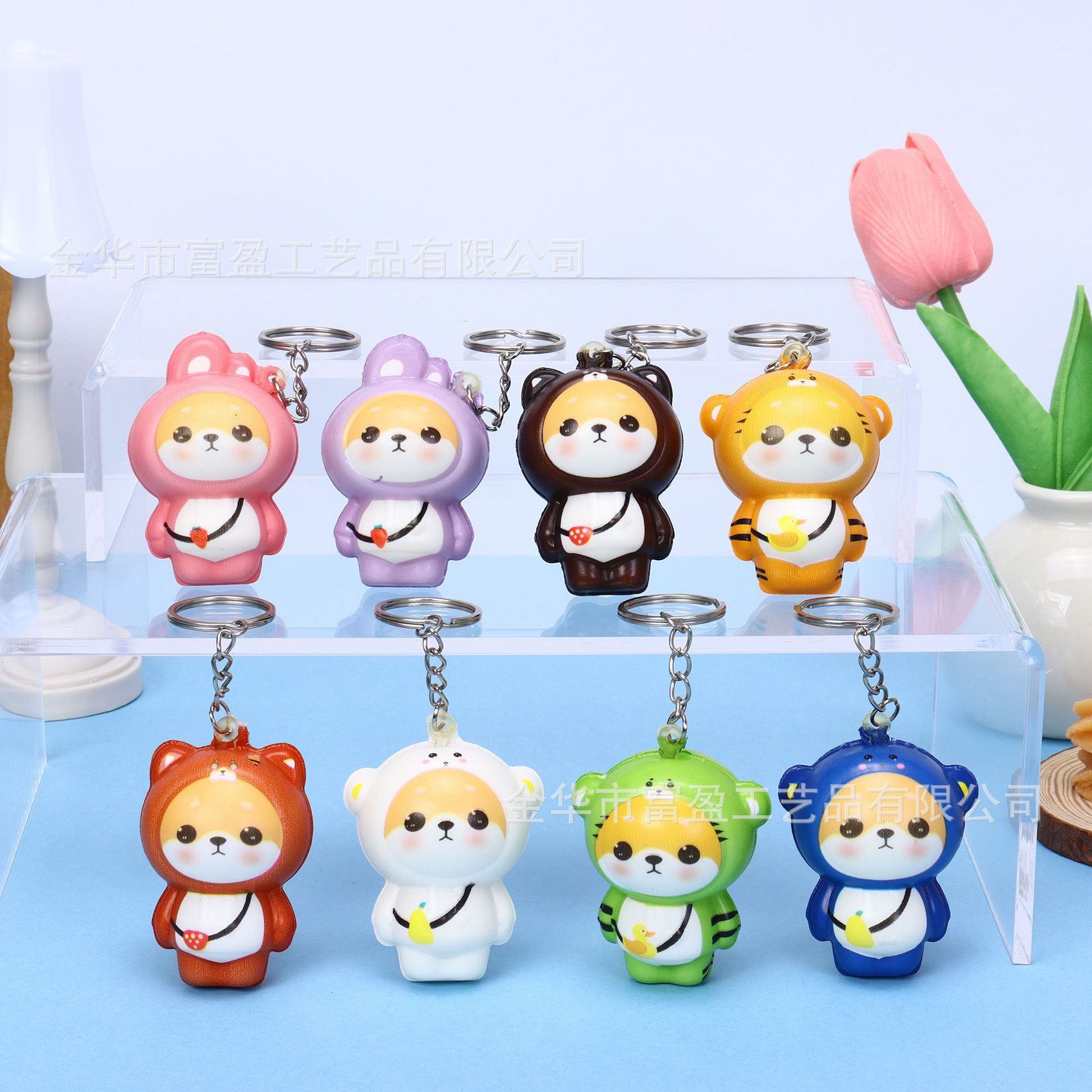 Мягкий брелок в виде медведя, забавная игрушка для снятия стресса с медленным восстановлением, кастомизация