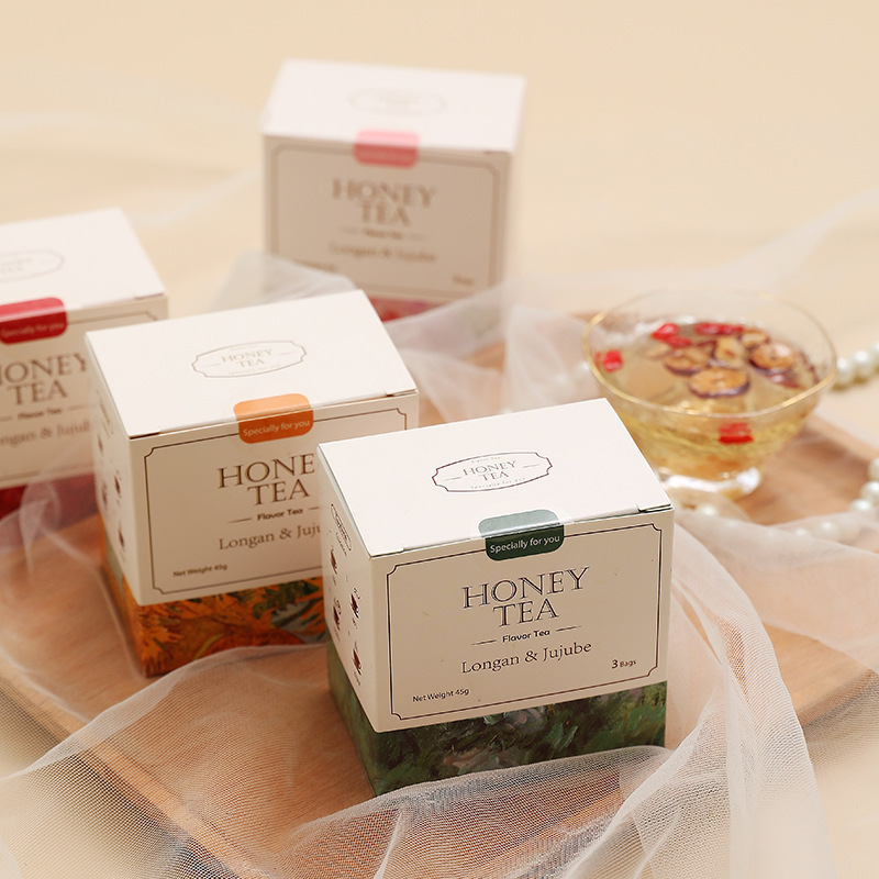 Wedding Souvenir Tea Honey Tea Tea Bridesmaid Gift Teacher's Day Mid-Autumn Festival Gift Wedding Return Gift Box Scented Tea