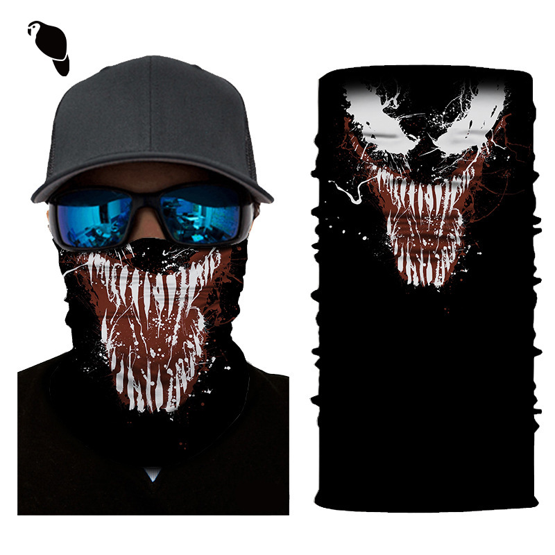 Skull Half Face Series Amazon Autumn and Winter Mask Protective Magic Headscarf Warm Sports Cycling Elastic