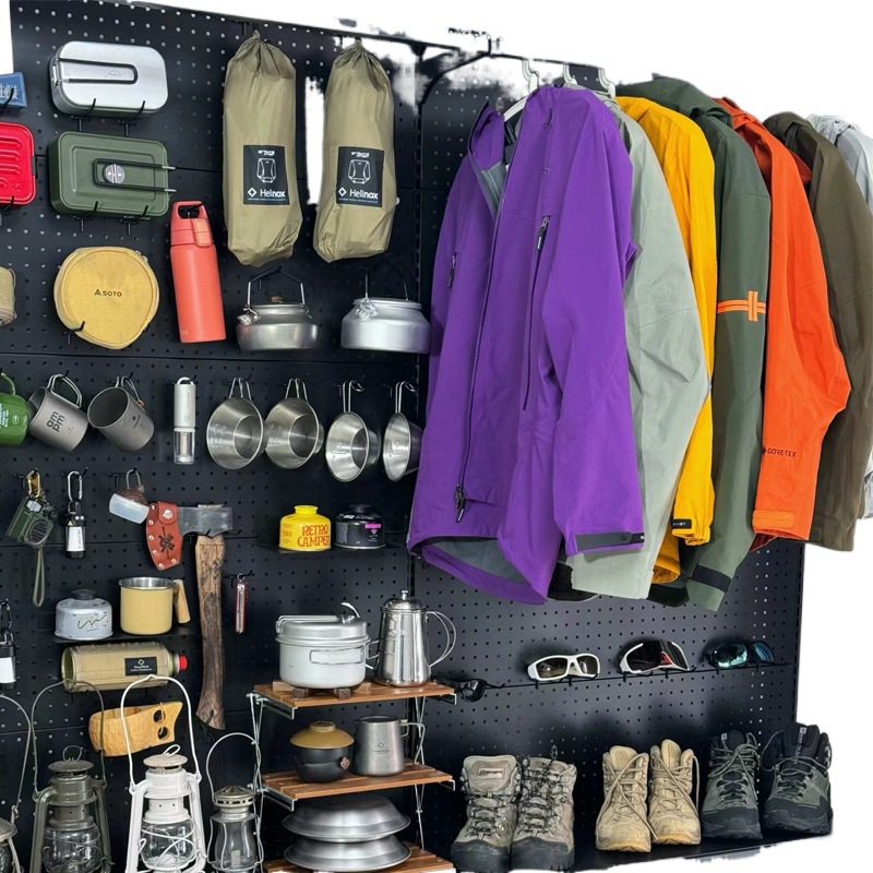 Perforated Board Shelf Display Rack Supermarket Socks Mobile Phone Case Accessories Stationery Store Fishing Gear Hook Small Jewelry Storage Rack