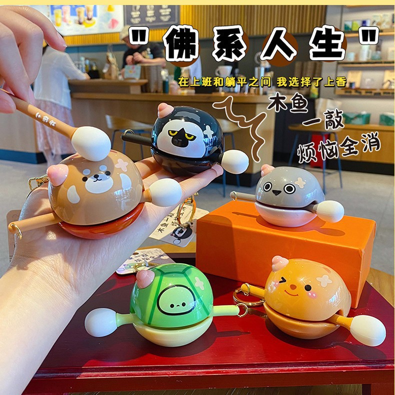 Деревянная рыбка для снятия стресса эмоциональная стабильность буддийская деревянная рыбка офисные милые украшения