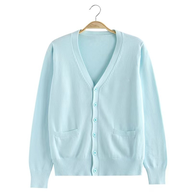 Jk Uniform Knitwear Cardigan Wholesale Basic Jacket Women's Autumn and Winter Preppy Style Knitwear Jacket V Neck