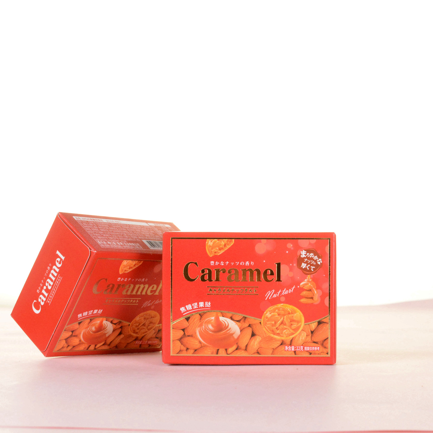 Викои только любит Нагано карамельный ореховый тарт свадебные праздничные закуски оптовая красная коробка 25г/4 пакета