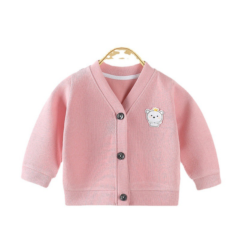 Children's Knitted Sweater Boys and Girls Autumn and Winter Baby Outwears Children's Sweater Cardigan Cross-Border