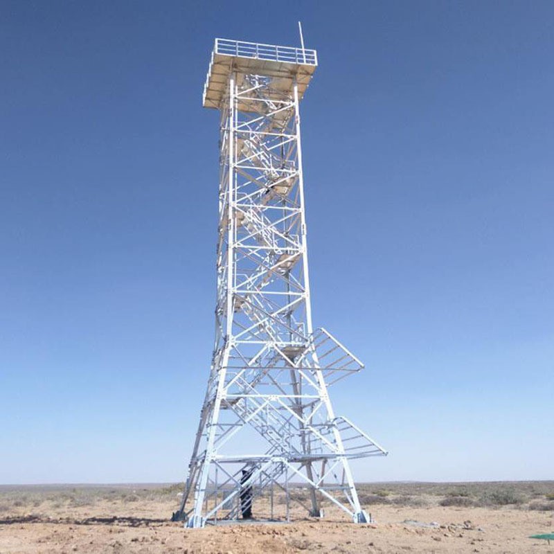 Border Four-Column Angle Steel Monitoring Tower Observation Tower Landscape Wetland Scenic Spot Observation Tower Observation Tower Mountain Top Observation Tower