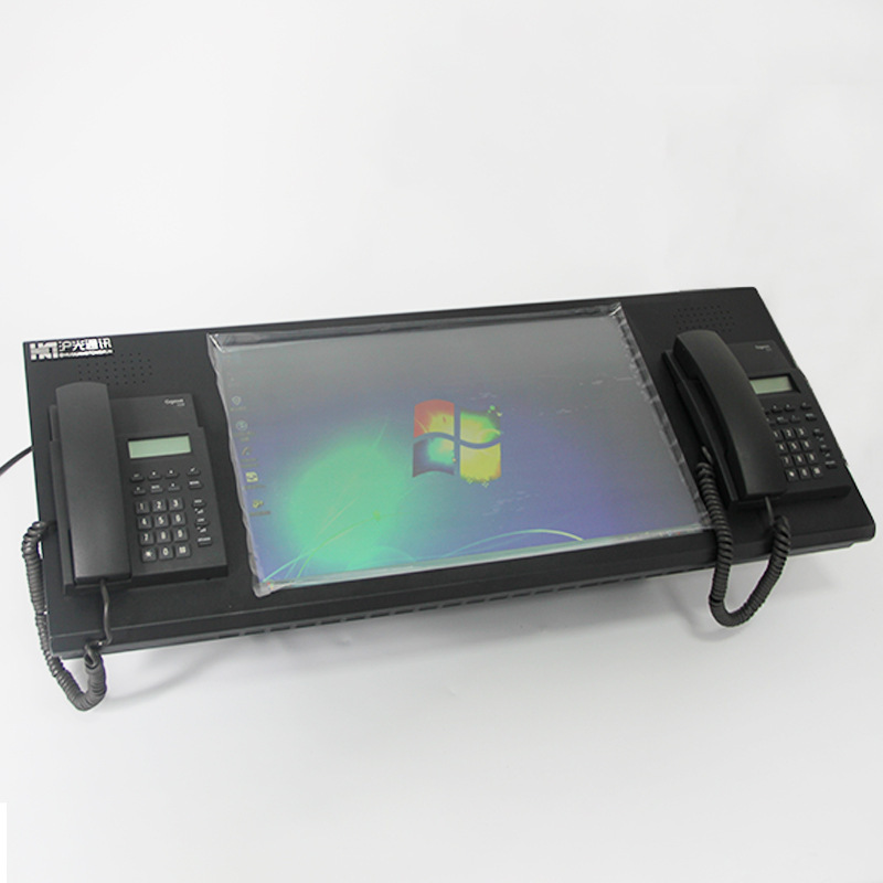 Multimedia Dispatch Console Emergency Command and Dispatch System 22inch Touch Screen Dispatch Console Telephone Dispatch