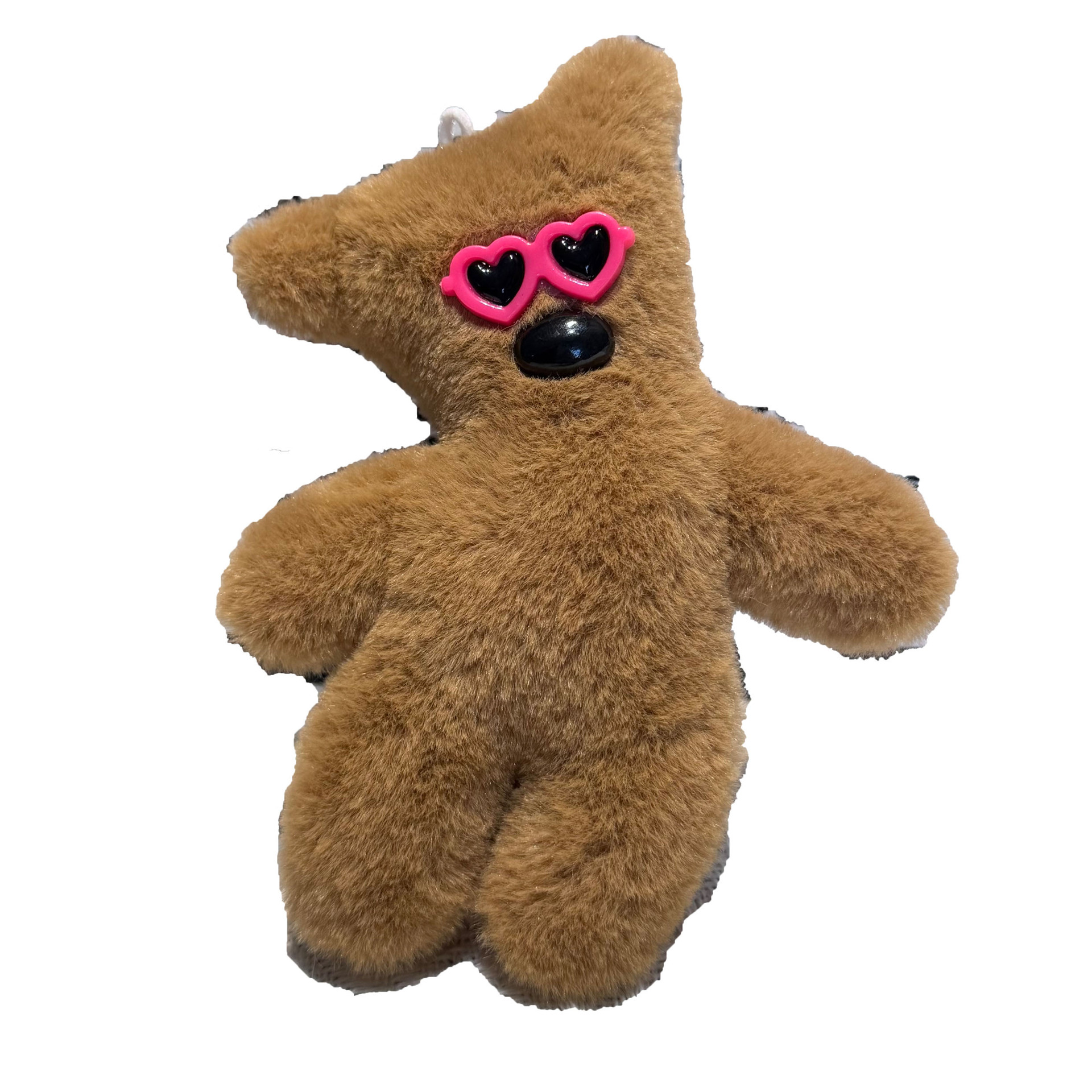 New Bean Bear Squeaky Doll Wholesale Funny Plush Doll Doll Pendant Love Glasses Gift Wholesale