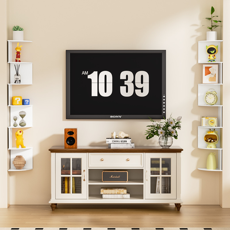 Wall Corner Rack Multi-Layer Wall Storage Rack Kitchen Wall Hanging Storage Rack Corner Partition Layered Board Home Cross-Border