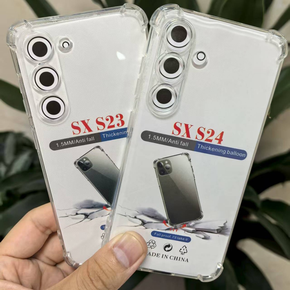 Чехол для телефона S24 Samsung S26 с четырьмя углами, противоударный прозрачный TPU с подушкой воздуха, подходит для S26Pro/S24Ultra