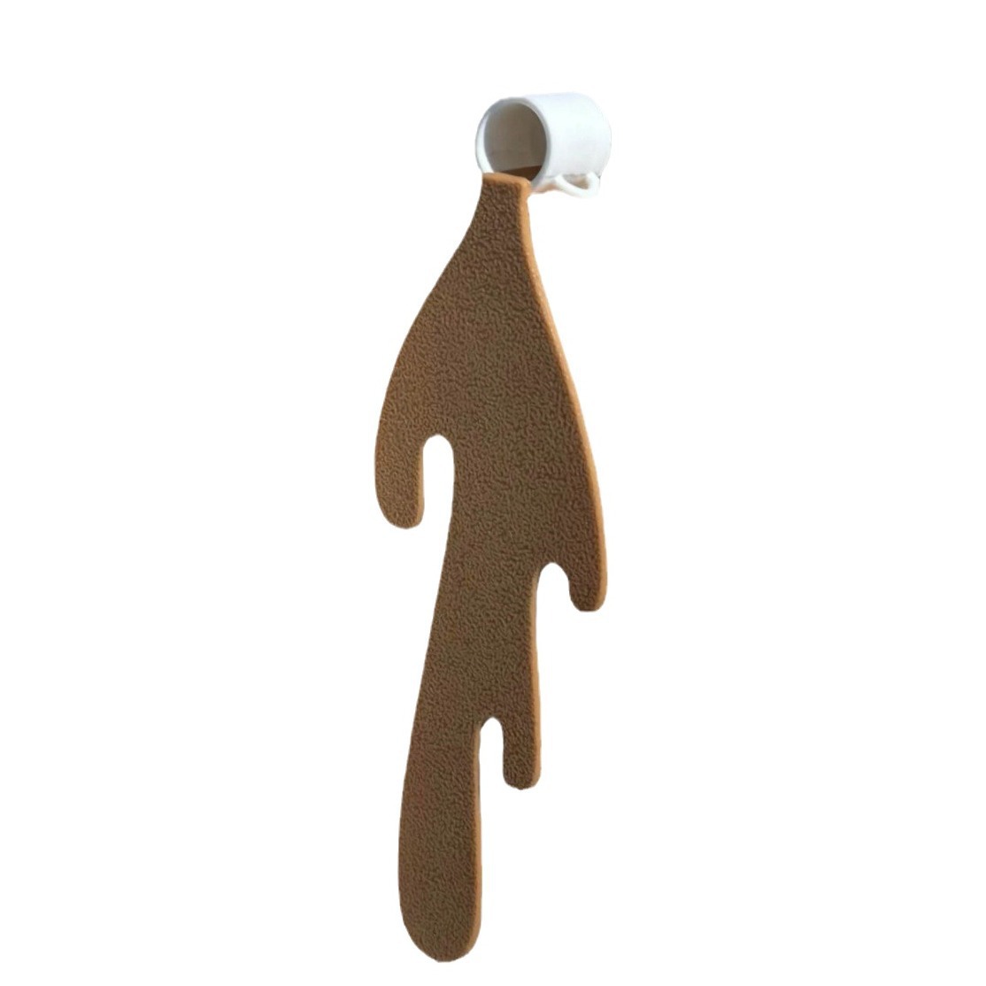 Creative and Personalized Leather Coffee Cup Spilled Bookmark, Niche Art, Simple and Interesting Learning Bookmark, Creative Gift