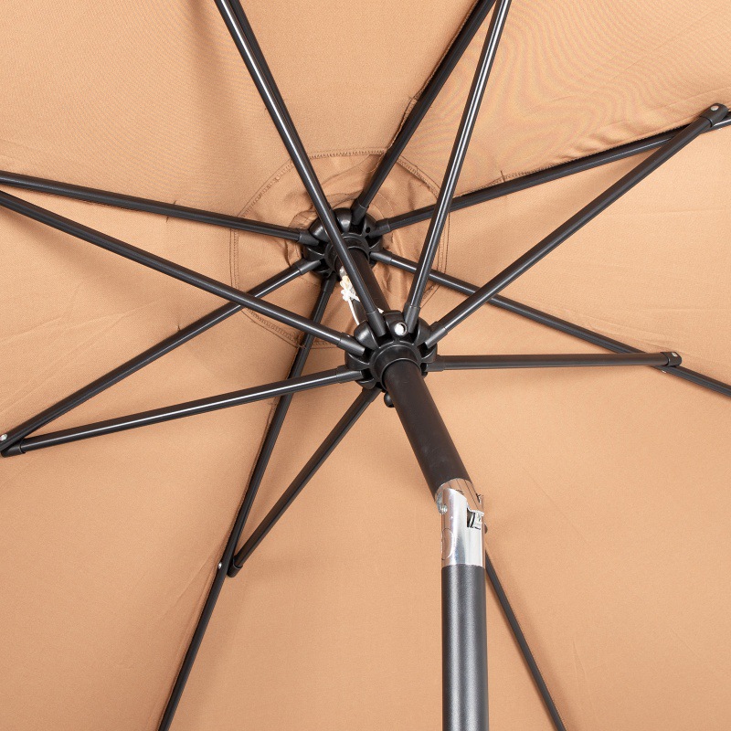 Wholesale Outdoor Parasols Villa Courtyard Terrace Balcony High-End Luxury Leisure Steering Center Column Umbrella Foreign Trade