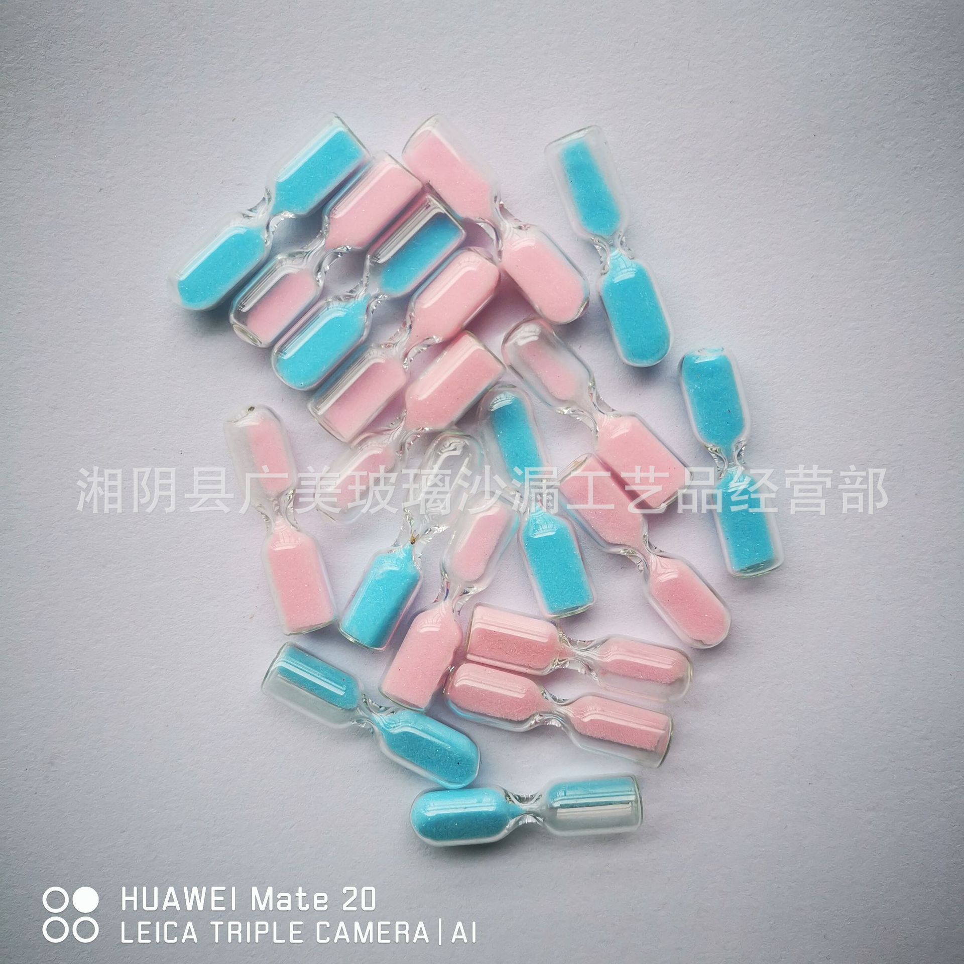 Spot supply colored glass small hourglass mini hourglass cuff links hourglass accessories hourglass wholesale