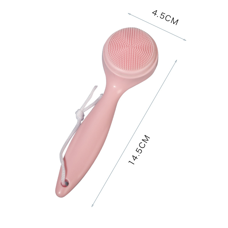 Silicone Handle Brush Face Brush 3D Manual Cleanser Cleaning Pore Blackhead Silicone Cleansing Brush Wholesale