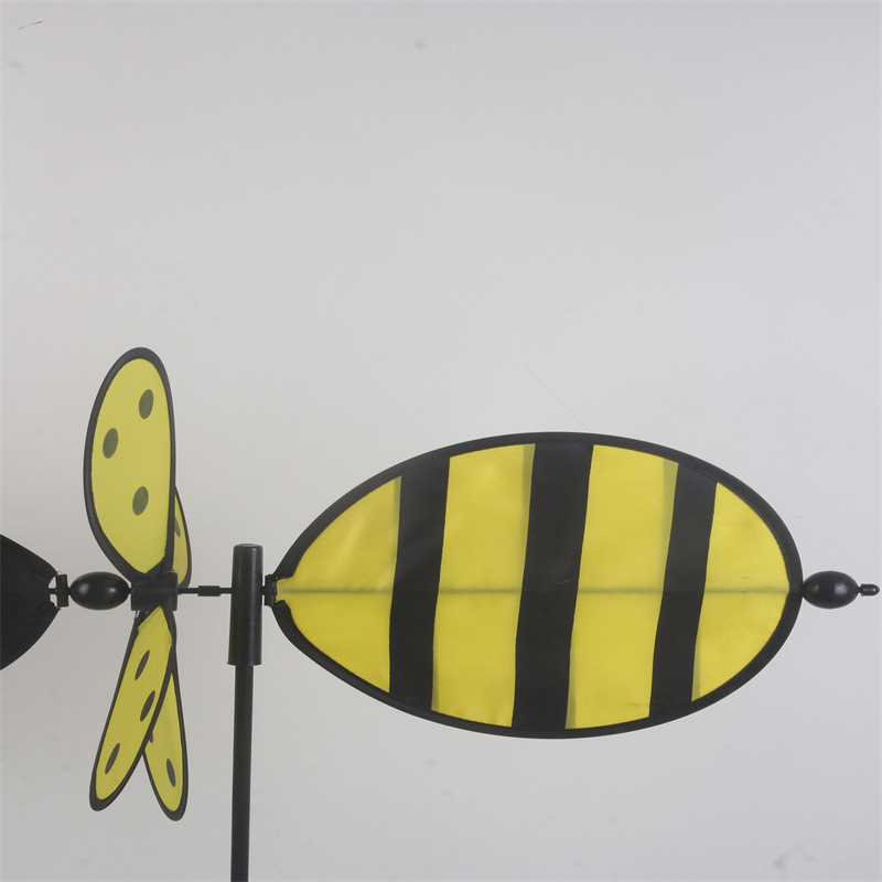 Street Stall Kidsren's Toys Bee Beetle Fabric Stereo Windmill Outdoor Decoration Colorful Wholesale Inventory Processing Special Price