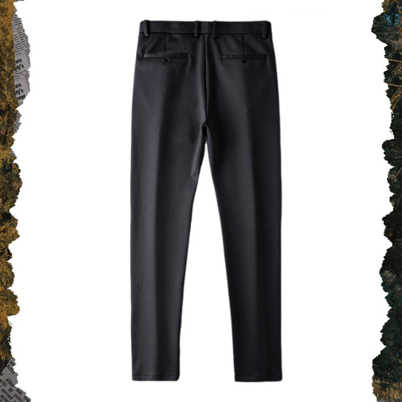 3061 | Plus Size Men's Autumn and Winter New Casual Pants, Loose Fit, Extra Large Size, Stretchy, Versatile Business Casual Dress Pants