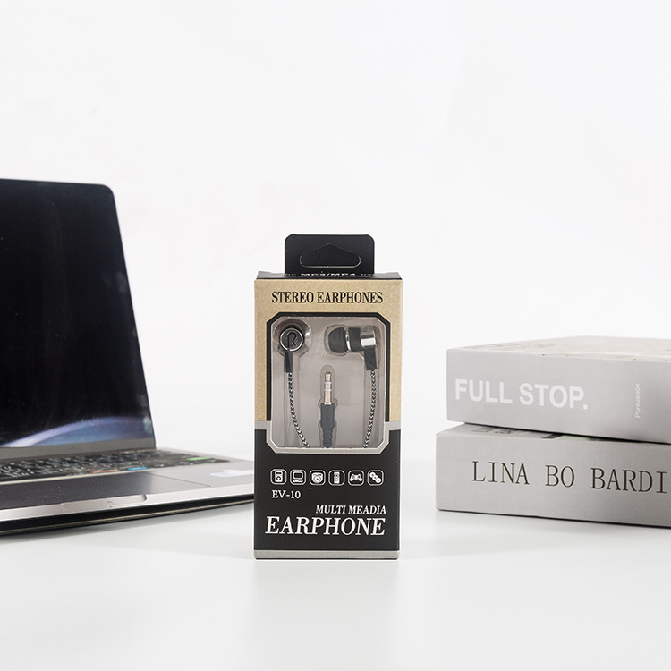 Wholesale cross-border wired microphone 3.5mm in-ear sports earplugs earplugs sports gaming subwoofer headphones