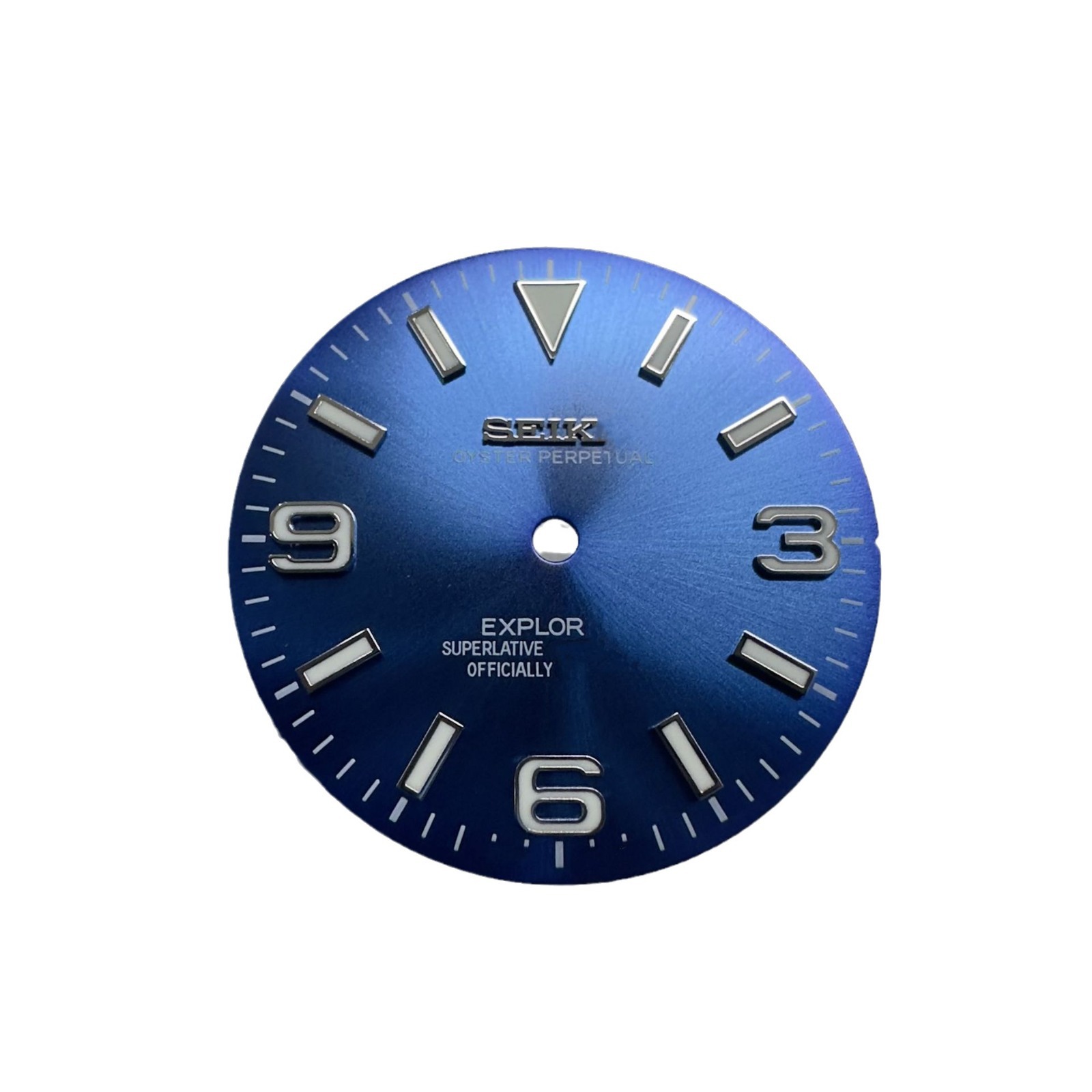 Sun pattern modified 369 nail dial green luminous 28.5mm suitable for NH35/36 movement factory outlet