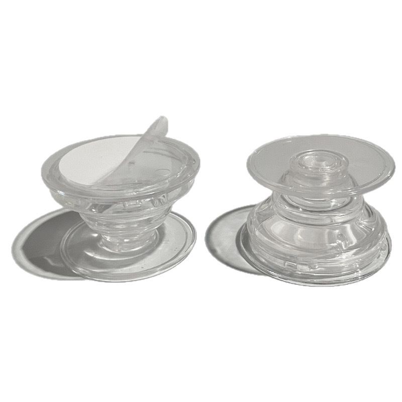 Transparent mobile phone bracket DIY base airbag material solid color simple retractable stable flat back simple style