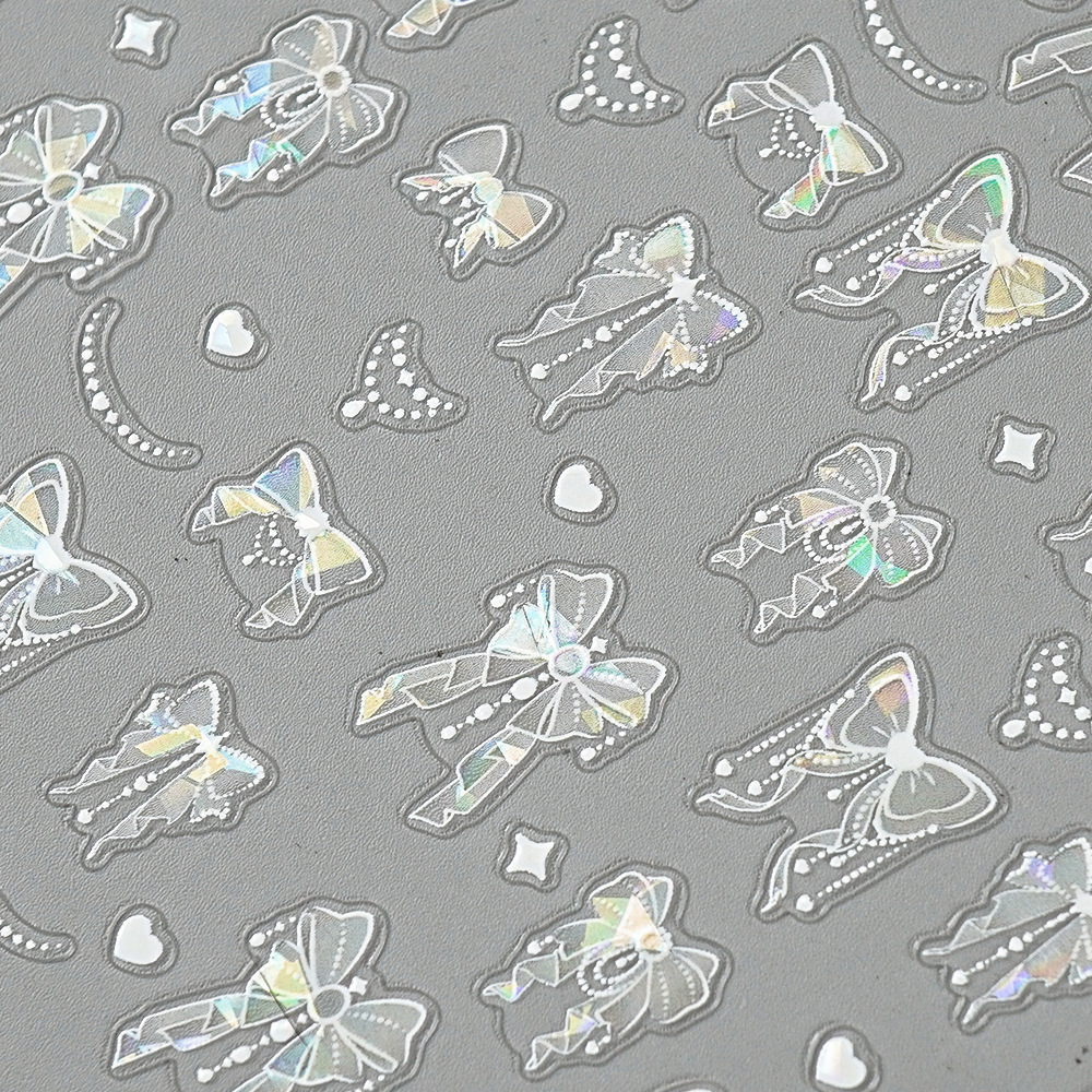 Redanco's New 5D Embossed Ins Popular Shell Light Nail Art Sticker Bow Series Stereo Nail Decal