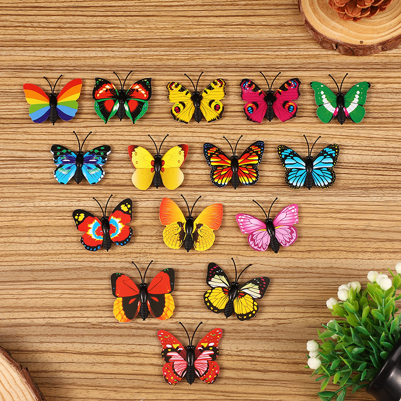 4.5cm Artificial Butterfly 3D Stereo Home Decoration Scene Layout Props Butterfly Accessories Plastic Crafts