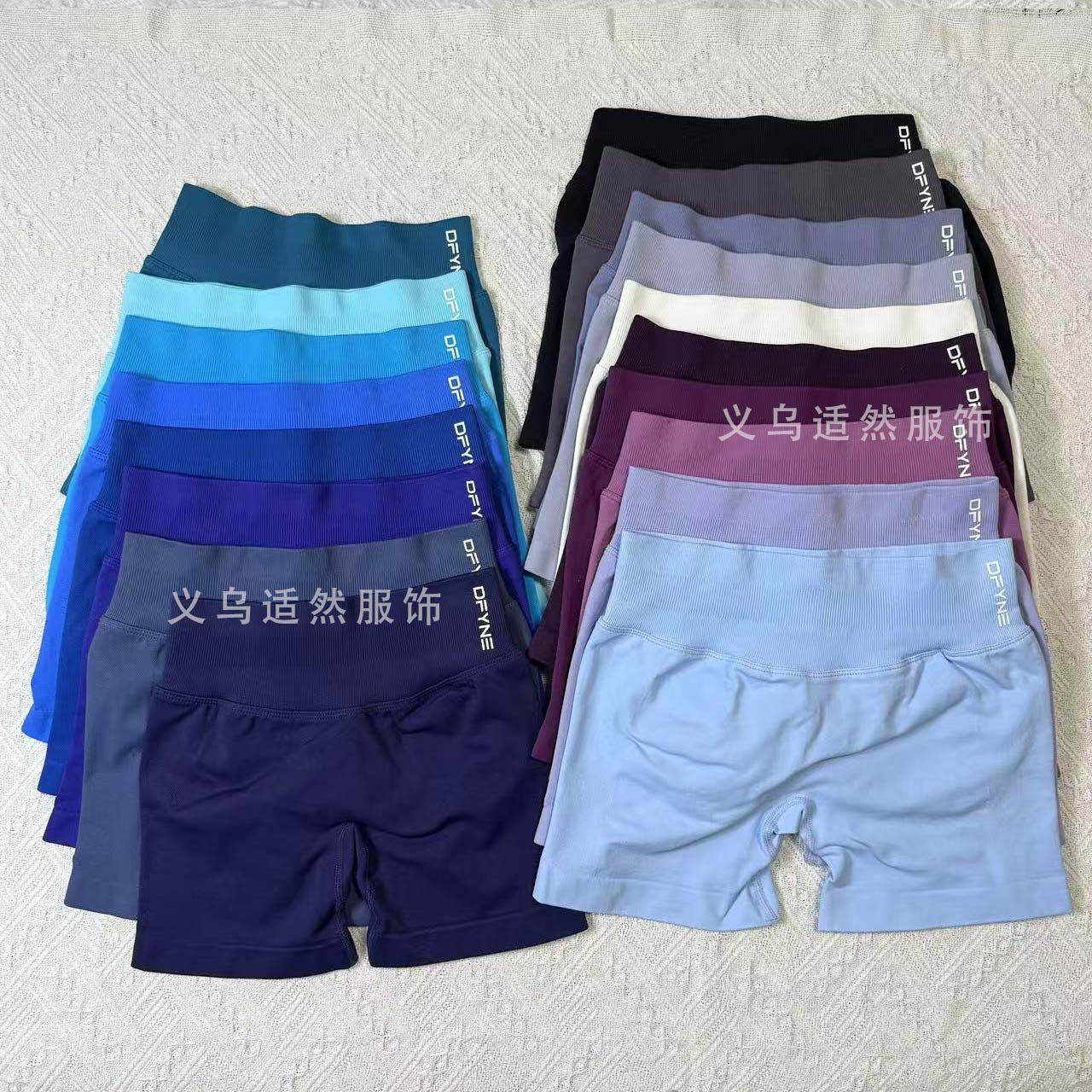 Cross-Border Fitness Shorts Candy Color Sports Shorts Running Fitness Hip Lifting Pants Moisture Wicking Quick Drying Three-Point Pants for Women