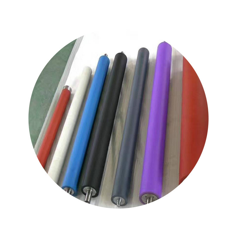 Polyurethane rubber roller rubber roller Ding Qing rubber roller silicone roller rubber-coated roller silicone roller galvanized printing rubber roller