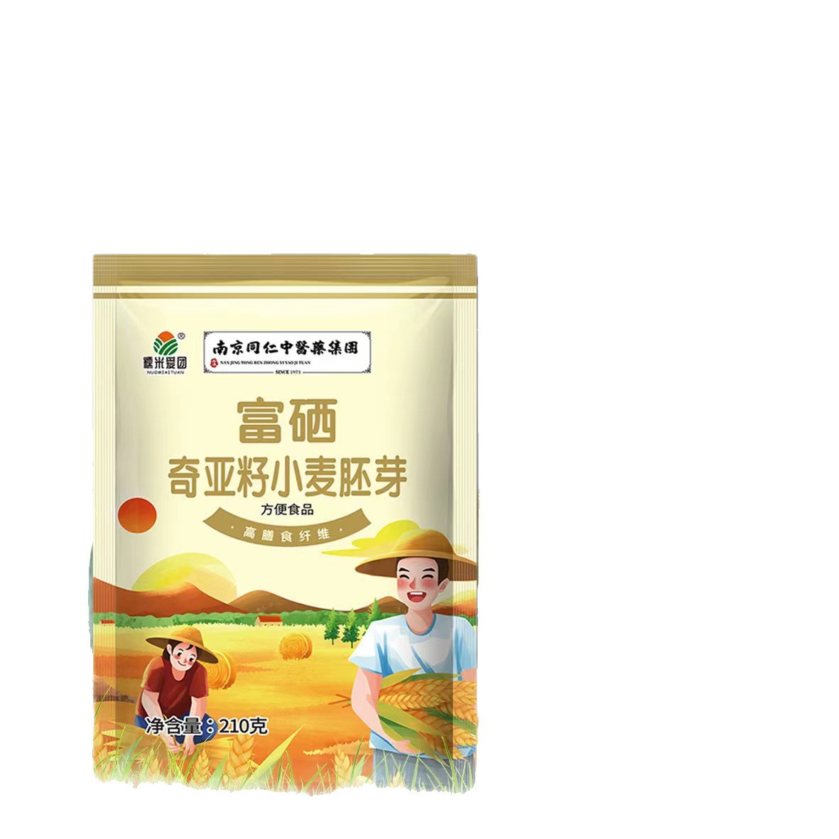 Factory wholesale selenium-enriched chia seed wheat germ 210g cooked wheat germ instant oatmeal breakfast meal replacement