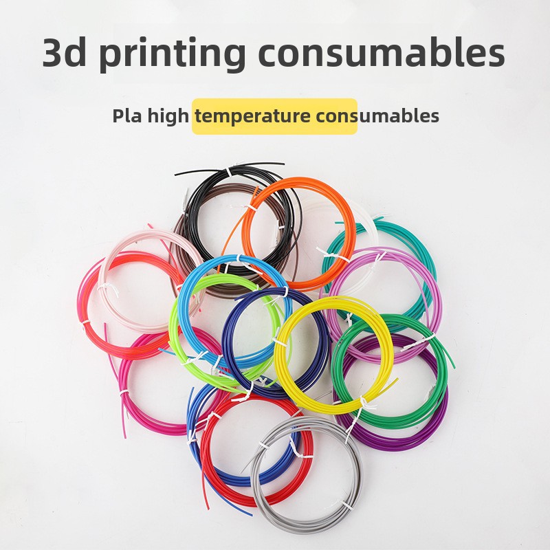High and low temperature multi-color 3D printing pen special consumables 3 meters 5 meters can be customized in stock wholesale wire