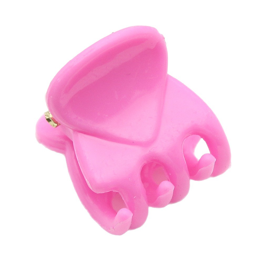 Wholesale Three-Tooth Claw 1.5cm Large Round Head Small Gripper Mini Hairpin Bright Black Water Drop Clip Hair Accessories Kidsren's Headwear