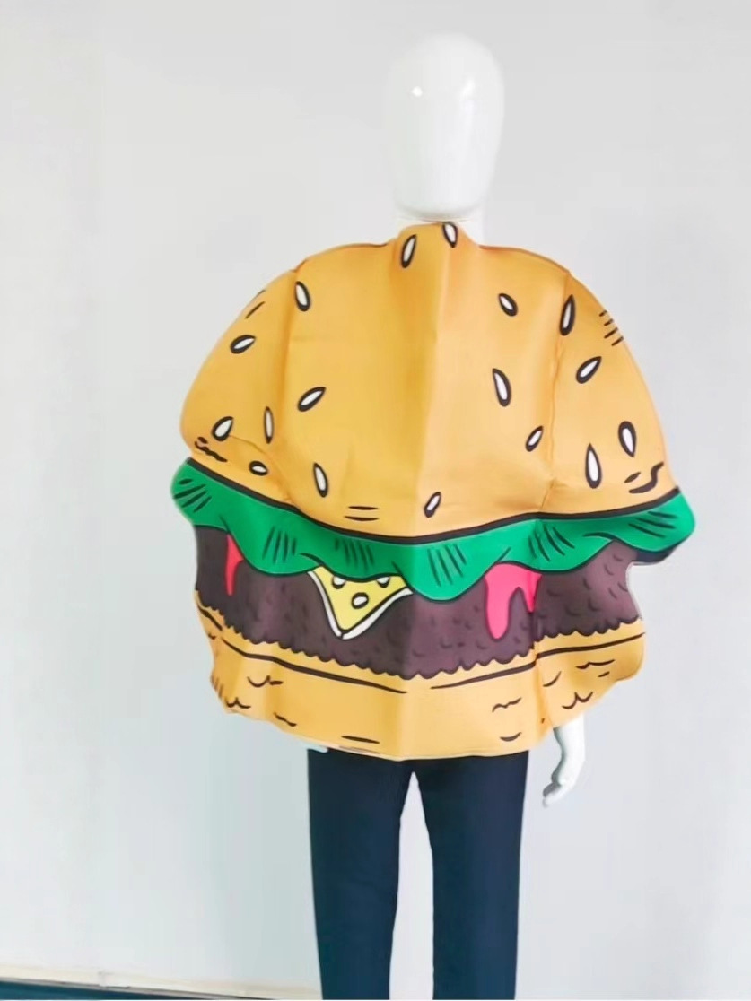 Factory in stock composite sponge play suit school activities sports party hamburger bar carnival atmosphere suit