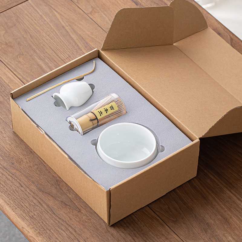 Tea cup matcha brush hundred Benli tea cup combination Japanese gift box Song Dynasty point tea Matcha Tea Maker tool suit