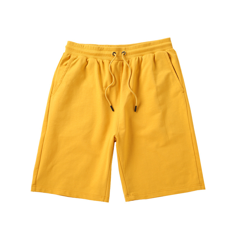 Summer Must-Have Trendyy Live Broadcast Popular Small Terry Combed Cotton Shorts Simple Bottoms with Logo Printing and Drop Shipping