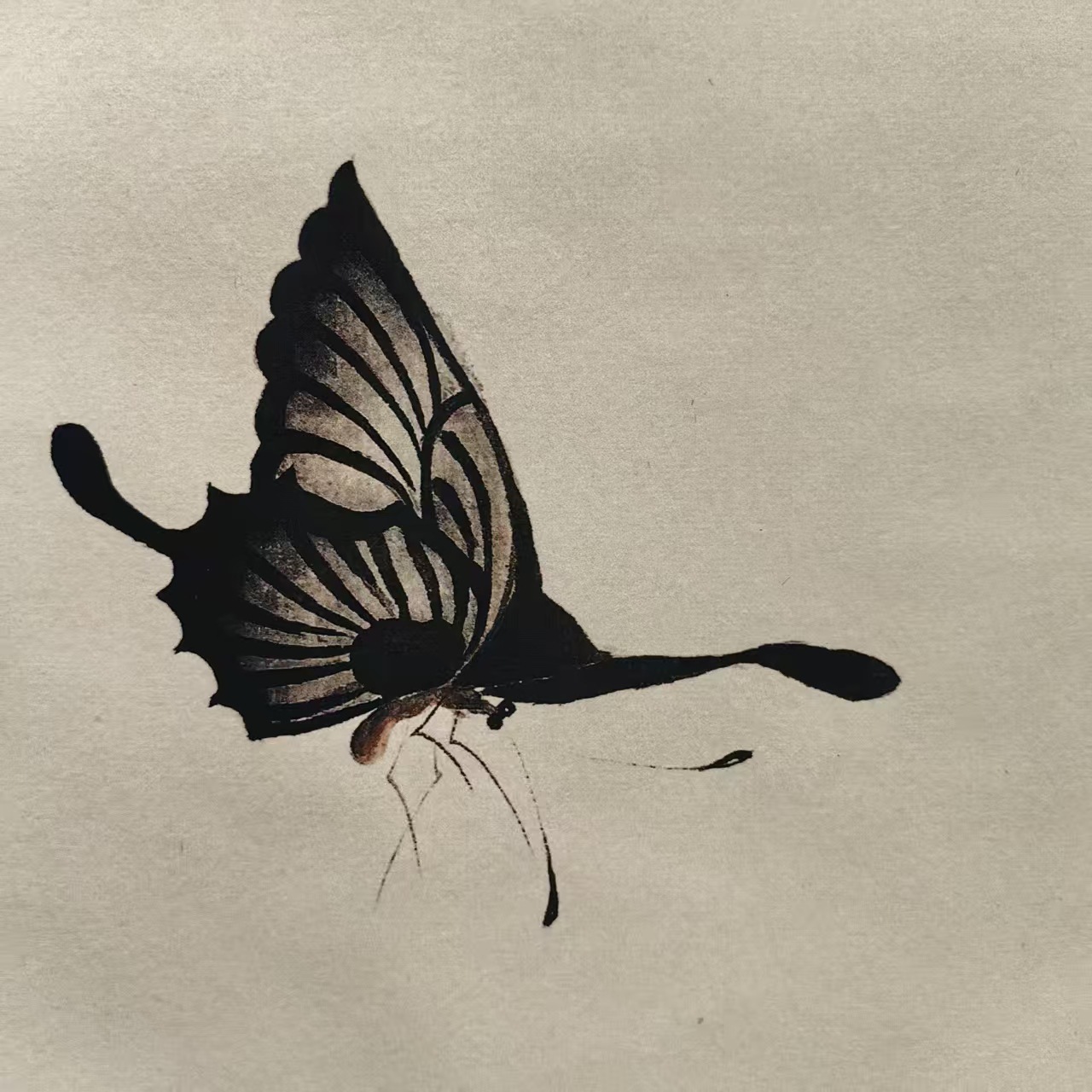 Antique-Style 133.2cm Middle Hall Painting of Famous Figures, Featuring Mei Lanfang, Chrysanthemum, and Pink Butterfly Scroll Painting, Hanging Painting, Framed Painting, Living Room Decorative Painting