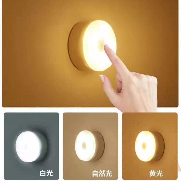 Led Rechargeable Wireless Magnetic Human Body Sensor Smart Night Light for Kitchen Cabinets, Entryways, and Wardrobes