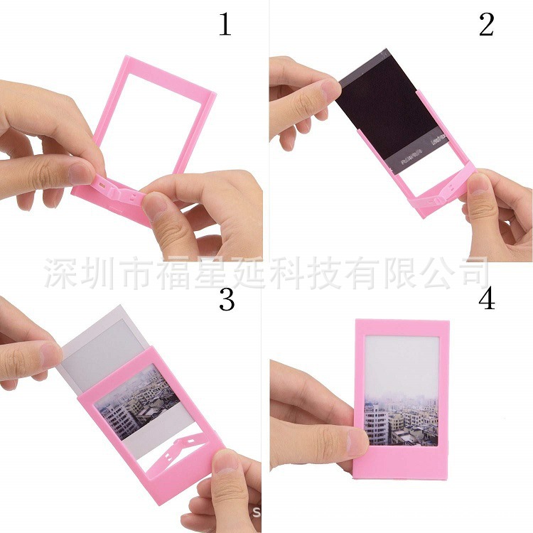 for the use of the clapped instax mini 12/11/9 3 inch color small photo frame five color plastic photo frame