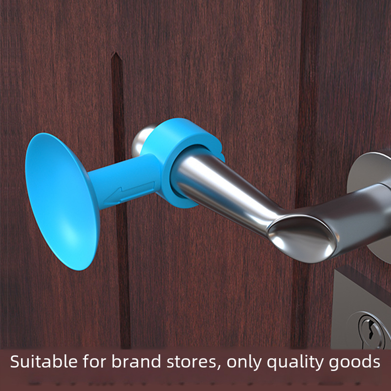 Thickened silicone door rear anti-collision mat door handle door suction rubber door stall toilet door touch door suction door window mat