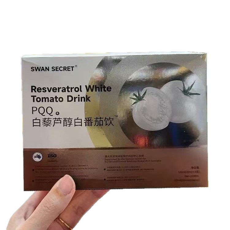 SWAN SECRET PQQ Resveratrol White Tomato Drink 120ML(30MLX4 bottles)