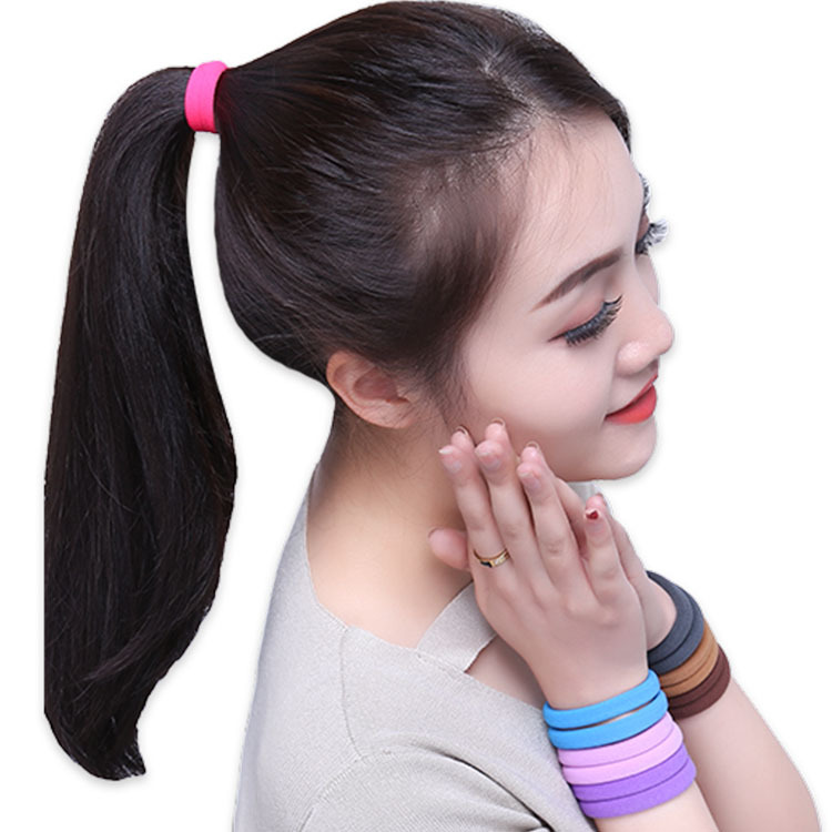 New 2.5cm color ring girl small towel ring 100 bird bag bullet hair rope hair ring