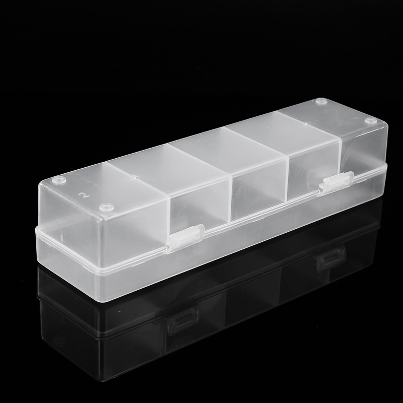 100 pieces chips box transparent acrylic chips rack Texas poker chips special token storage box