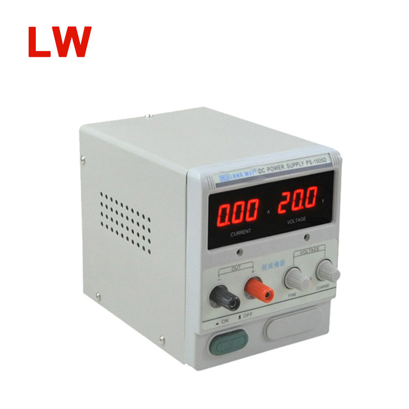 Цифровой регулируемый источник питания постоянного тока Ps1505D Longwei 15V5A для гальваники и многоцелевого использования