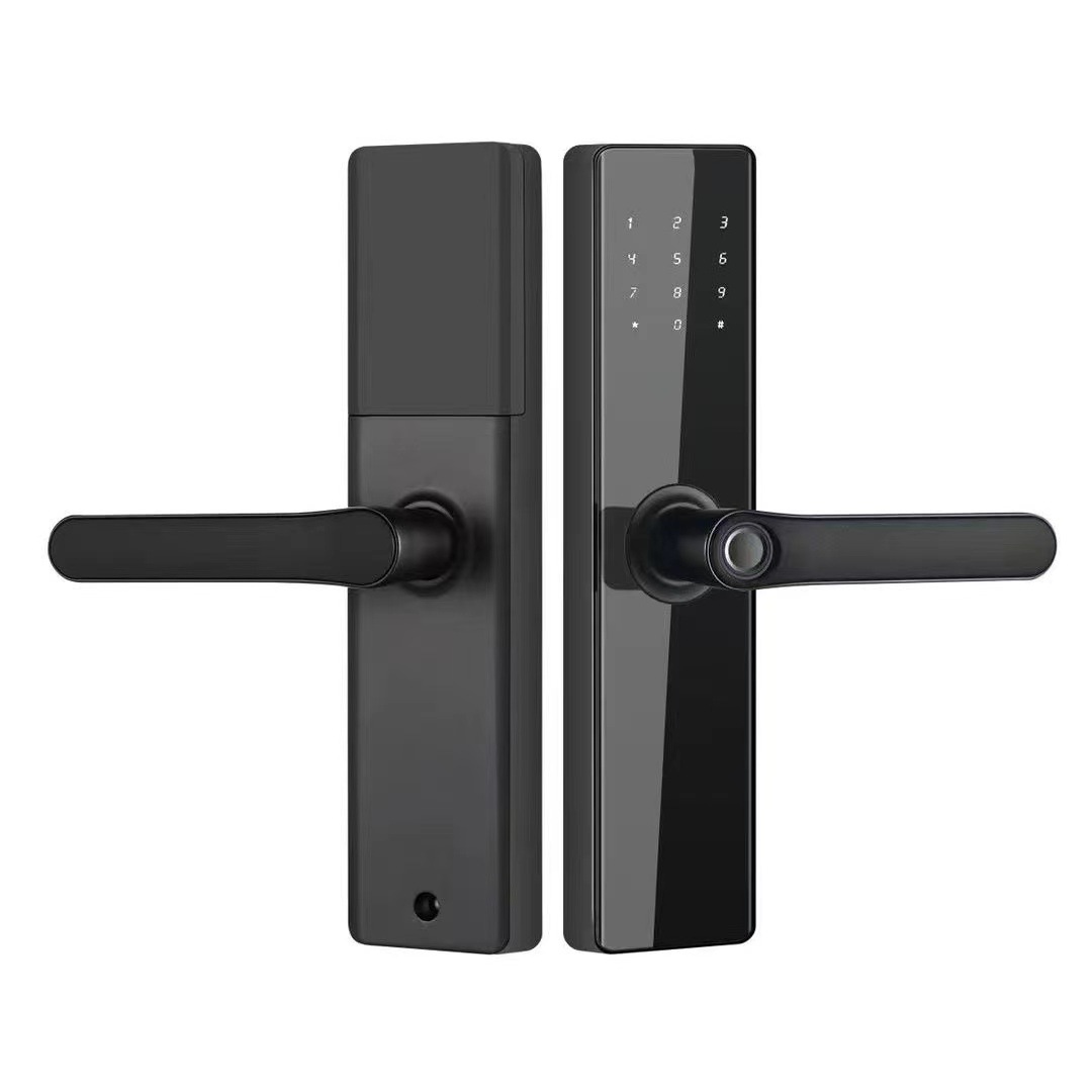 Fingerprint Lock, One Grip, Semi-automatic Wooden Door, Graffiti, General Engineering Smart Lock, Household Wooden Door Password Lock, Hotel Lock