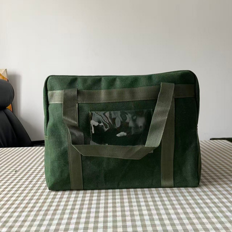 Transportation Test Paper Canvas Bag Confidentiality Bag Test Paper Bag School Examination Large Capacity Thickened Waterproof Canvas Test Paper Bag