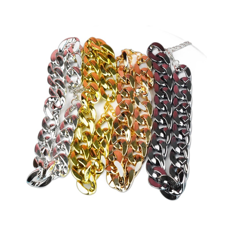 Pet Fashion Necklace Method Dou Small Dog Bully Dog Gold Chain Pet Necklace Accessories