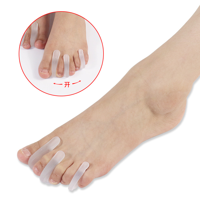 A-Shaped Silicone Overlapping Toe Separator, Corrects Toes, Prevents Wear and Toe Overlap