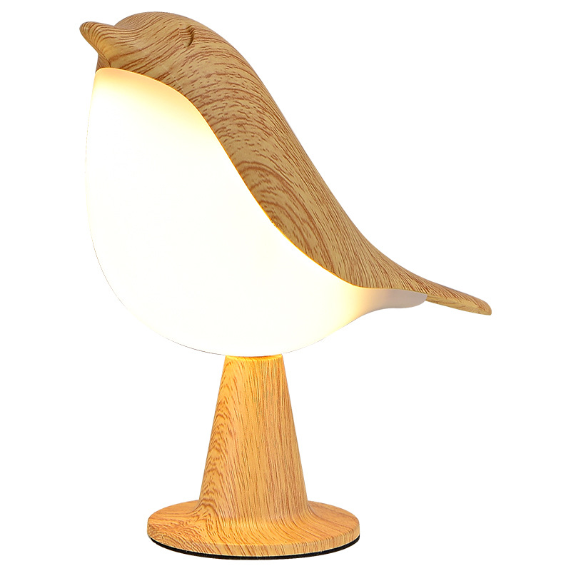 Creative Magpie aromatherapy led car Decoration lamp bedroom bedside Bird night light charging touch atmosphere table lamp