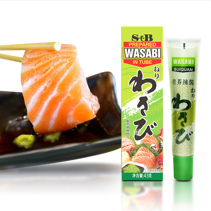 Add kitchen treasure StB Japanese green mustard 43g horseradish sauce green mustard paste fish raw sushi sashimi barbecue sauce