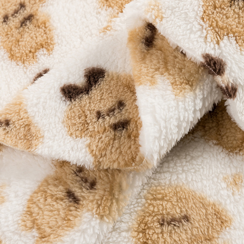 In-Stock 320g All-Polyester Double-Sided Soft Cotton Velvet Autumn and Winter Pajamas Loungewear Sweatshirt Jacket Plush Arctic Velvet Fabric