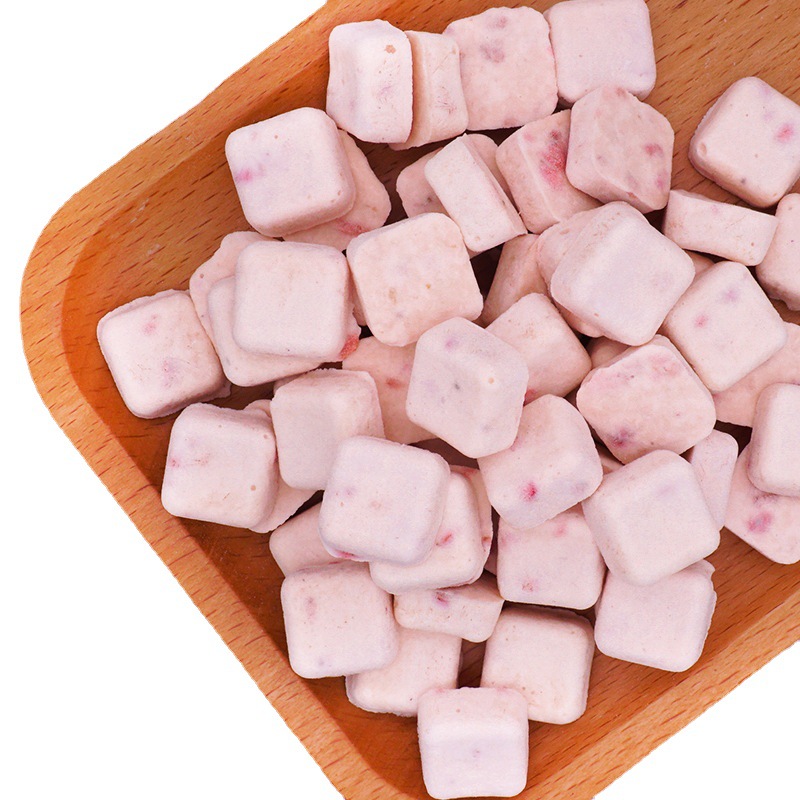 Xinmeixiang factory Yogurt Fruit block strawberry flavor yogurt fruit block freeze-dried yogurt block cereal ingredients presale
